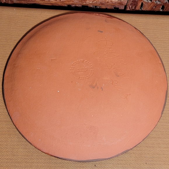 Ginger Cazan Redware 10.5 Inch South Carolina Plate - Picture 10 of 13